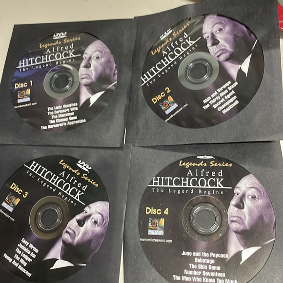 Alfred Hitchcock: The Legend Begins 20 Movie Classics 4 DVD Set NWOT - Picture 6 of 10